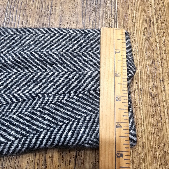 Women's Black and White Pea Coat - Picture 13 of 15